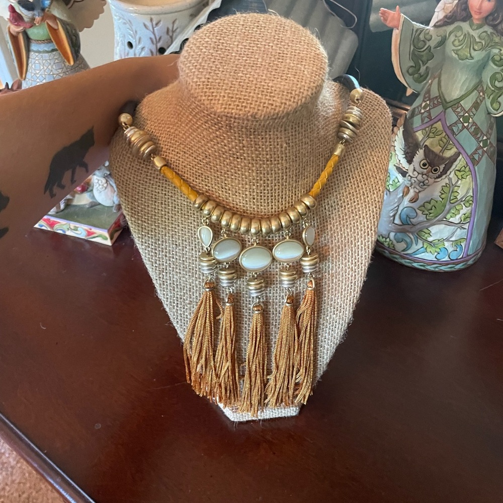 Lucky Brand tasseled necklace